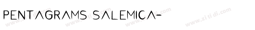 pentagrams salemica字体转换